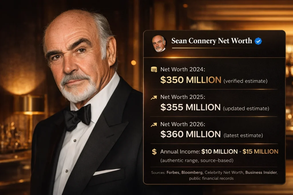 sean connery net worth