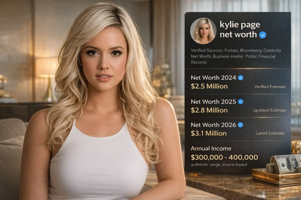 kylie page net worth