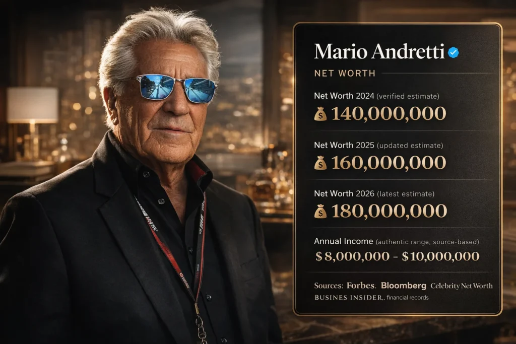 mario andretti net worth