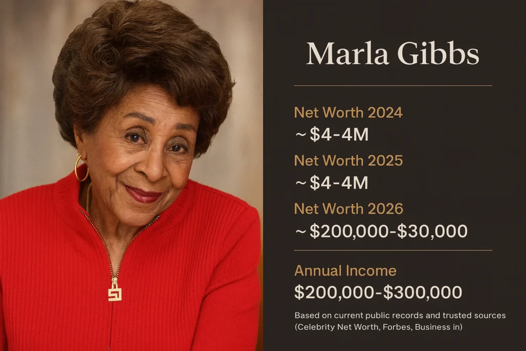 marla gibbs net worth