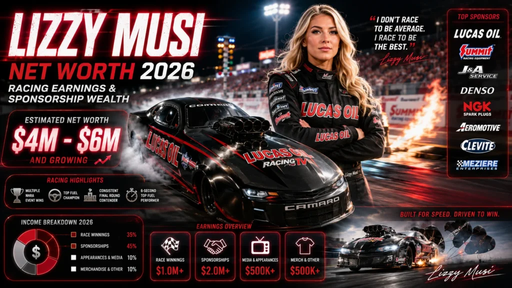Lizzy Musi Net Worth 2026 – Racing Earnings & Wealth